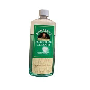 Formby’s Furniture Cleaner 16oz Discontinued Bottle 3/4 Full Wood Polish Vintage